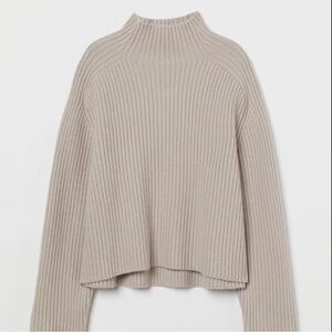 H&M Rib-knit Wool Blended Sweater Size S